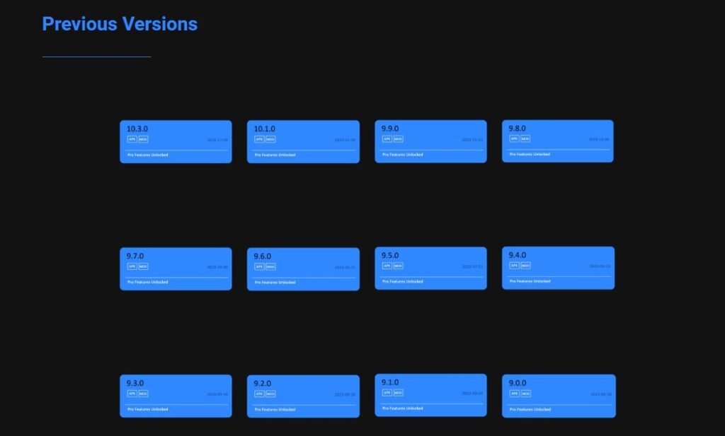 Capcut latest version and old versions